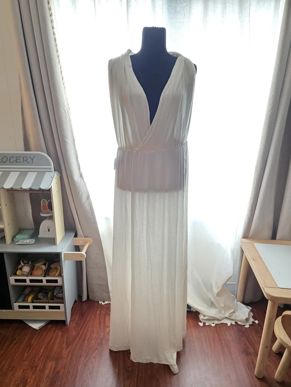 Free People White Backless Halter Maxi Dress - Picture 7 of 9